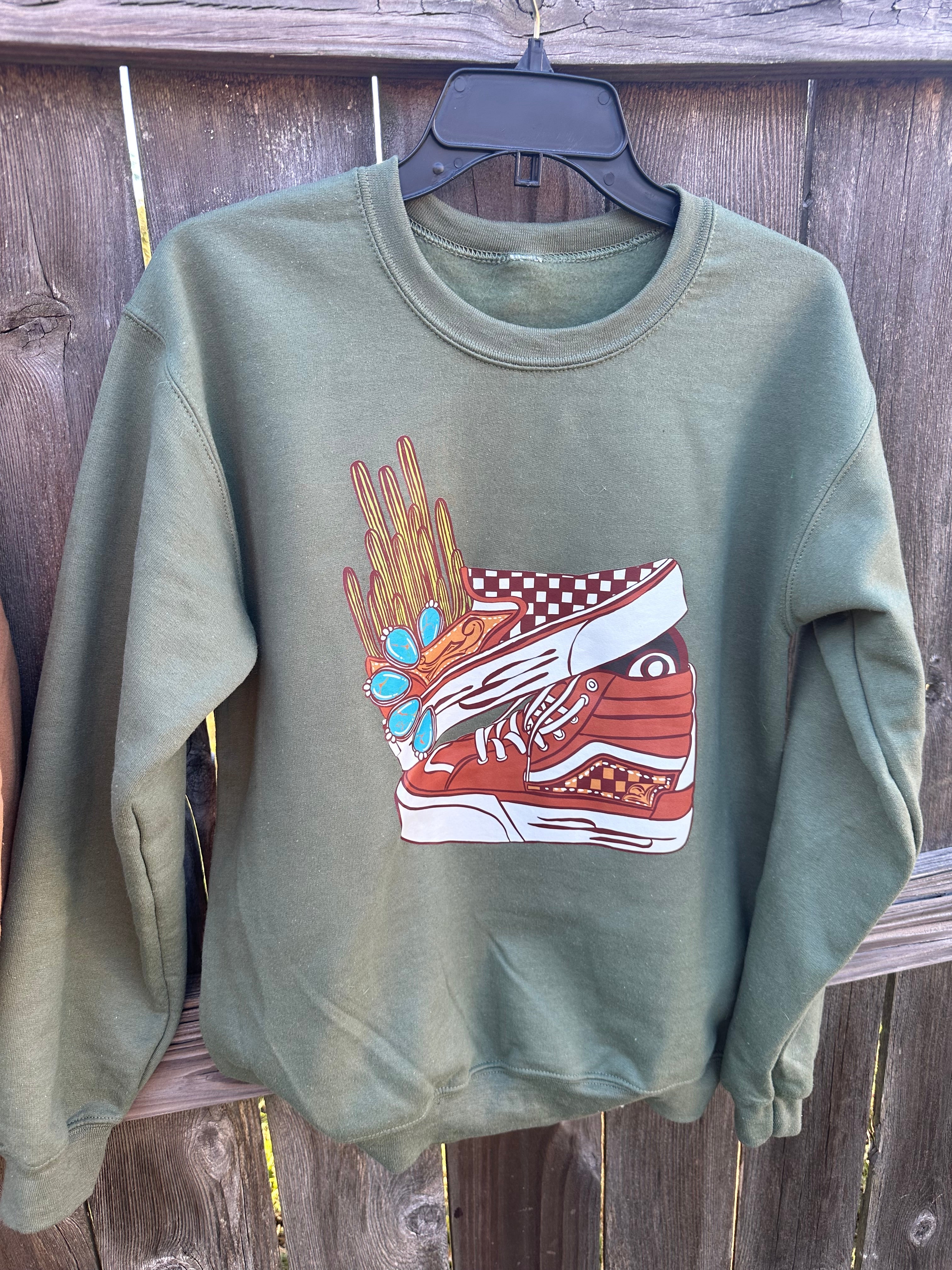 Western Stacked Shoes Graphic