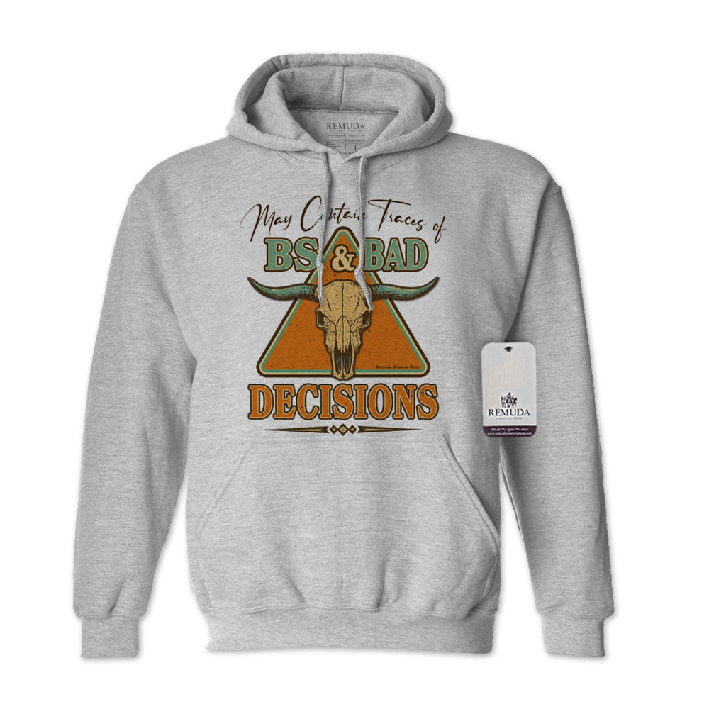 BS & Bad Decisions - Adult Unisex Western Hoodie